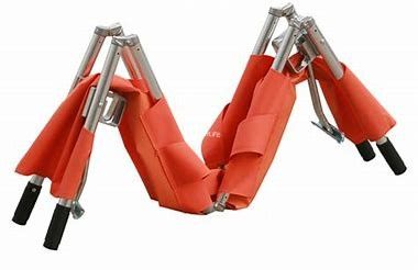 가지고 다닐 수 있는 알루미늄 합금 접는 방식 들것,  응급실 환자 전송