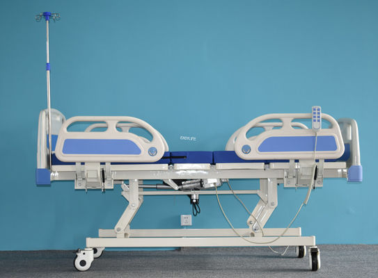 3기능 수동 병원 침대 접는 침대 측면 ABS 머리 / 발판