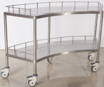 1400MM 외과 도구 스테인리스 스틸 트롤리 45CM 병원 의료