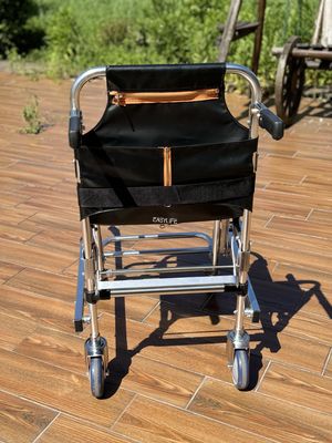 폴더블 두꺼운 알루미늄 합금 PVC 천 4 바퀴와 6 손잡이와 함께 계단 스레처