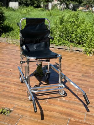 폴더블 두꺼운 알루미늄 합금 PVC 천 4 바퀴와 6 손잡이와 함께 계단 스레처