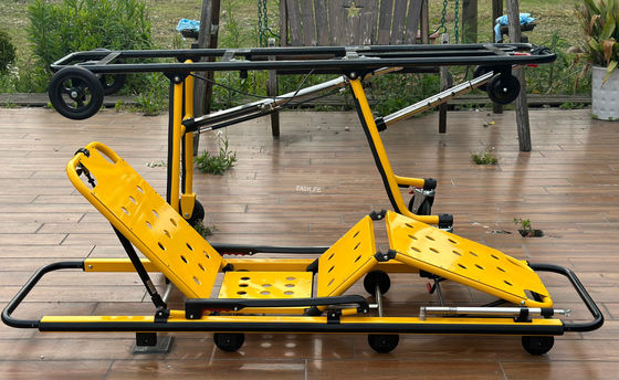 1차 응급용 알루미늄 합금 구급차 전용대, 접는 다리 기계 구조와 높이 조절