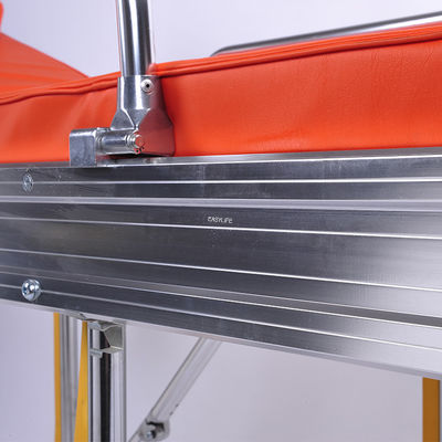 병원 의료 조절 가능한 환자 트롤리 알루미늄 합금 응급 구조 접이성 환자 전송 운송 구급차