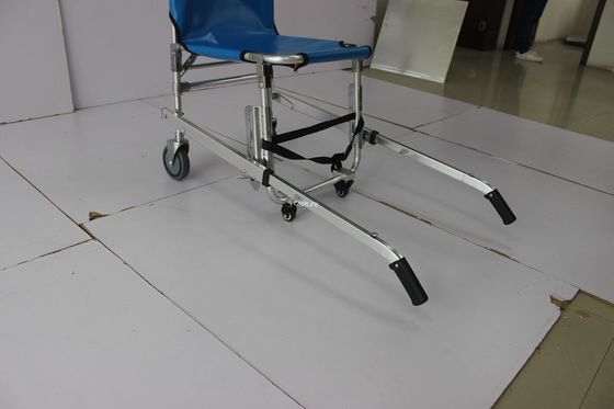 20in 선회 단계 팔걸이가 없는 수동 계단 등반 휠체어 들것