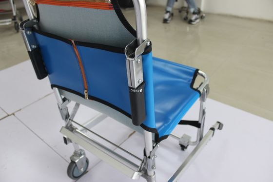 20in 선회 단계 팔걸이가 없는 수동 계단 등반 휠체어 들것