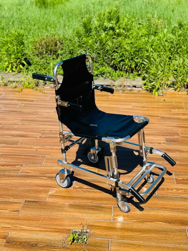 폴더블 두꺼운 알루미늄 합금 PVC 천 4 바퀴와 6 손잡이와 함께 계단 스레처