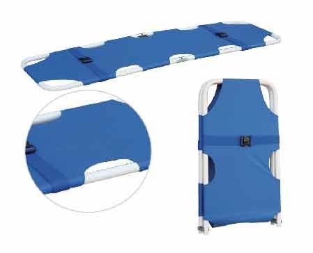 좋은 가격 접히는 병원 환자 의학 쓰레기 들것 침대 PVC 92X50X10 CM 온라인으로