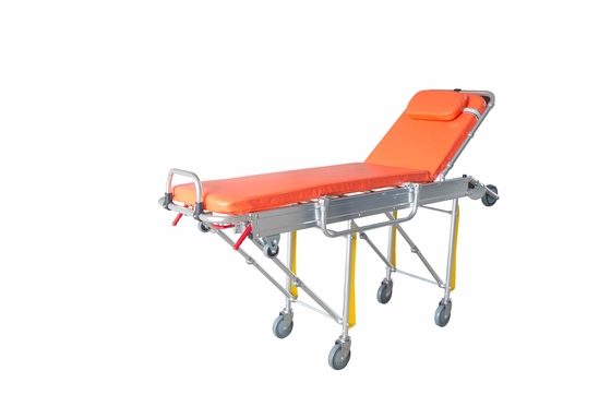 좋은 가격 190 X 55 X 92CM 접히는 구급차 들것 트롤리 40kg 높이 조정 가능한 자동 탑승 온라인으로